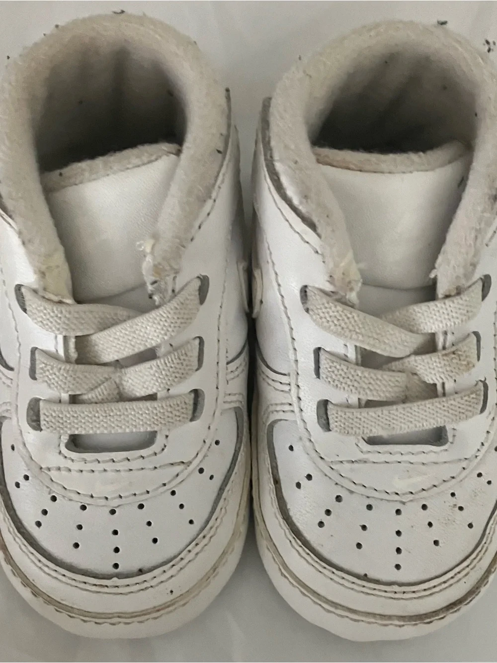 Nike Force 1 Kids White Leather Sneakers - Nike